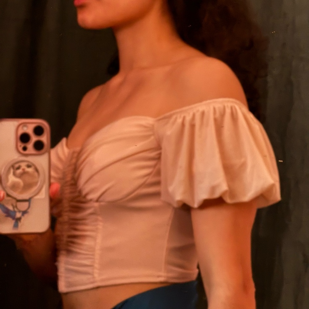 Cute pink princess corset top